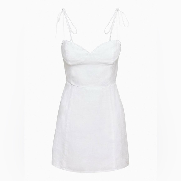 Wilfred Fable Linen Dress in matte pearl size 4 - Picture 3 of 11